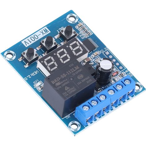 Module de détection de tension, module de relais temporisé numérique de détection de tension avec plusieurs modes 24 V (1/5)