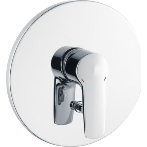 Heinrich Schulte Alpha 320 Unterputz Wannenarmatur Mischbatterie  Einhebelmischer mit Umstellung  Unterputzarmatur  Badarmatur für Badewanne  Einbauarmatur chrom  Hochwertige Sanitärarmatur