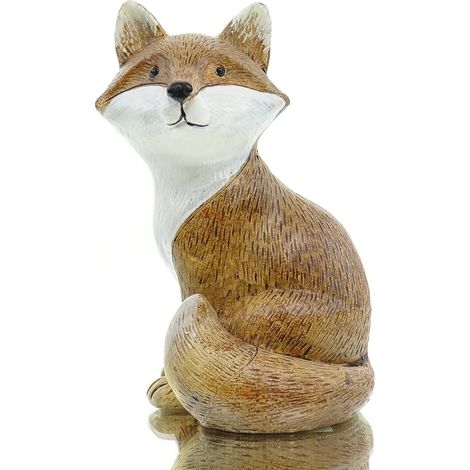 POSIWIO Dekofigur Fuchs Braun & Weiß nach links schauend 12 cm - Kunststoff (1/3)