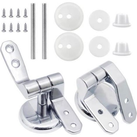 Charniere Abattant WC Kit Fixations Remplacement Lot de 2 Fixation Abattant WC Universelles Fixation Cuvette WC Charniè ABATTANT WC (1/4)
