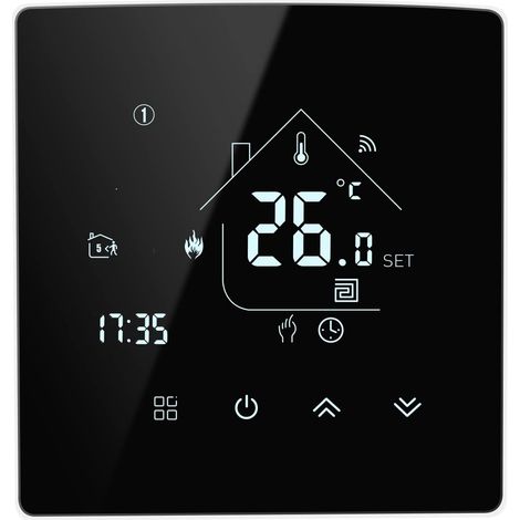 Tuya Thermostat Intelligent Thermostat de Chauffage Thermostat d'ambiance Thermostat WiFi Thermostat pour Chauffage par Le Sol de chaudière à gaz/Eau Compatible avec Alexa, Google 3A TGR85WIFI (1/5)