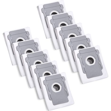 10 Vacuum Cleaner Bags for iRobot Roomba i7 i7+ i3 i3+ i4 i4+ i6 i6+ j7 j7+ i8 i8+S9 S9+ E5 E6 E7 Clean Base, Replacement Dust Bag Accessory (1/5)