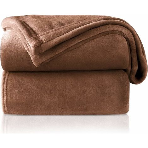 MINKUROW Coperta Coccolosa, Soffice Coperta In Pile, Morbida E Calda Per Divano Letto, Coperta Come Coperta Da Divano, Coperta Da Soggiorno, 200 X 230 Cm Beige (1/5)