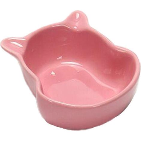 Gamelle en céramique rose pour hamster, cochon d'Inde, chinchilla, hérisson et autres petits animaux de compagnie. (1/5)