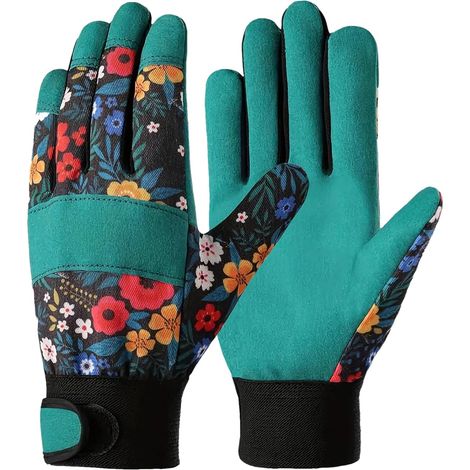 Gants de jardinage polyvalents - gants de plantation antidérapants - gants de travail évacuant la transpiration, adaptés au jardinage, à l'entretien et au creusement. (1/5)