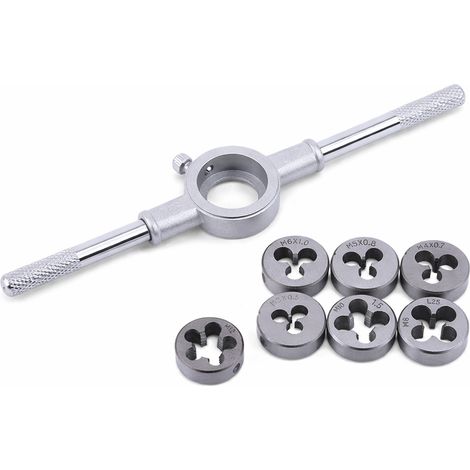 SET DI FILIERE M3-M12 + 8 POMOLI PER FILETTATURA METALLICA