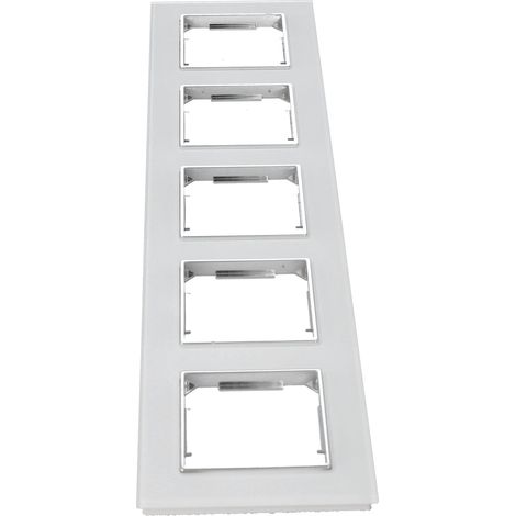 Jandei - Marco 5 Módulos Cristal templado Blanco