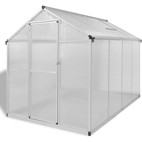 Serre renforcée en aluminium avec cadre de base 4,6 m² (1/5)