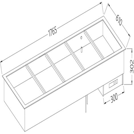 Elément bain-marie 5x GN 1/1 - Diamond