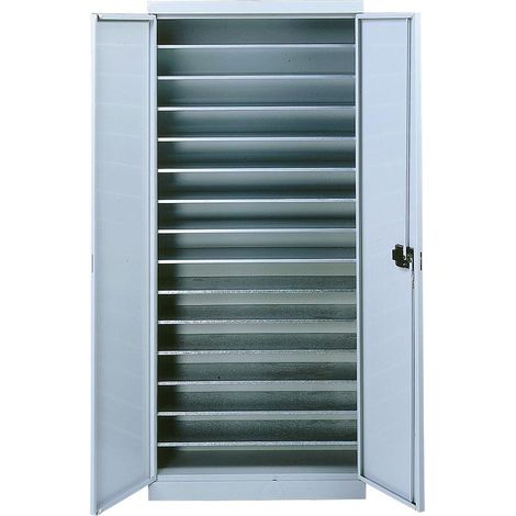 Armoire 10 tablettes avec portes - 5201206