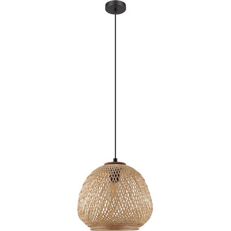 Eglo Pendelleuchte Dembleby natur Ø 32 cm E27 Pendelleuchte (1/5)