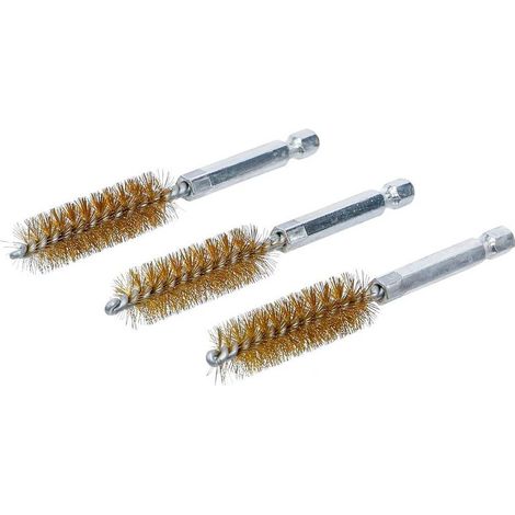Brosse en Laiton 14 mm - 3 pcs, 6,3 mm (1/4) - Nettoyage Efficace et Durable - D-Work