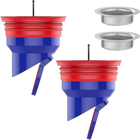 Lot de 2 clapets anti-retour en silicone – Anti-odeurs – Pour douche et siphon de sol – Égout et vidange (1/5)