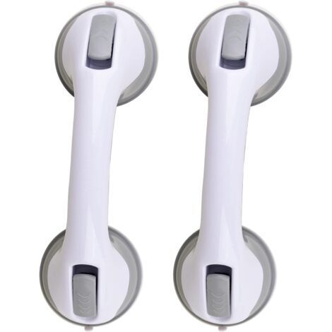 Lot de 2 Poignée de douche 30.5 cm Barres d'appui pour baignoires et douches Barre d'appui à ventouse Salle de bain Baignoire Poignées de bain (1/5)