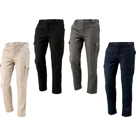 Pantaloni da lavoro multitasche Neri Denver - L - Blu