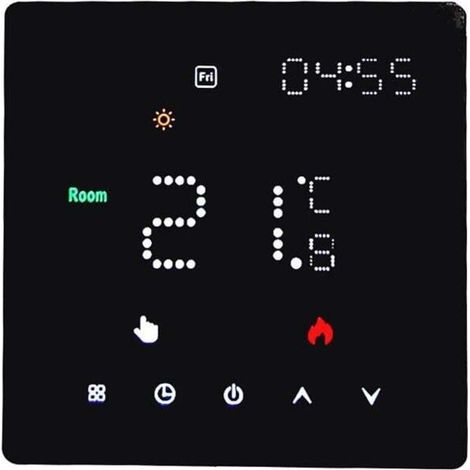 Intelligent Digital Thermostat LED Touch Screen 16A for Electric Floor and Room Heating (1/4)