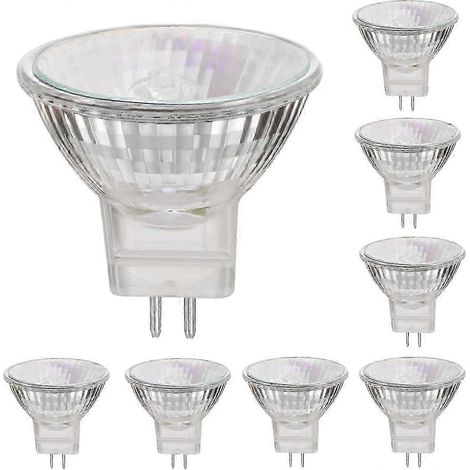 Ampoules halogènes MR11 12 V 35 W, culot GU4, blanc chaud 2800 K, dimmables, lot de 8 (1/5)