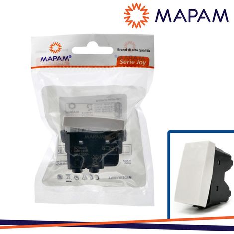 INVERTITORE UNIPOLARE (16A-250V) 504B MTX T3 BIANCO IN BLIST