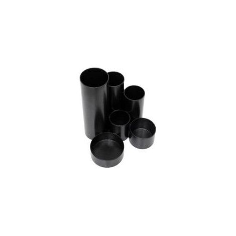 Organisateur Pot à Crayon - MAUL - Deskbox - 6 Tubes - Noir - Plastique