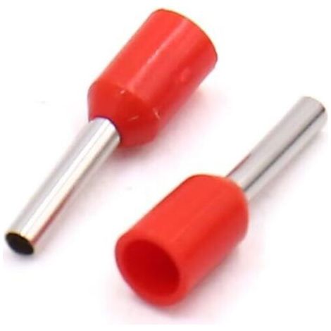 1000Pc 1mm2 AWG18 Isolation automobile fin cordon fil Borne rouge embouts