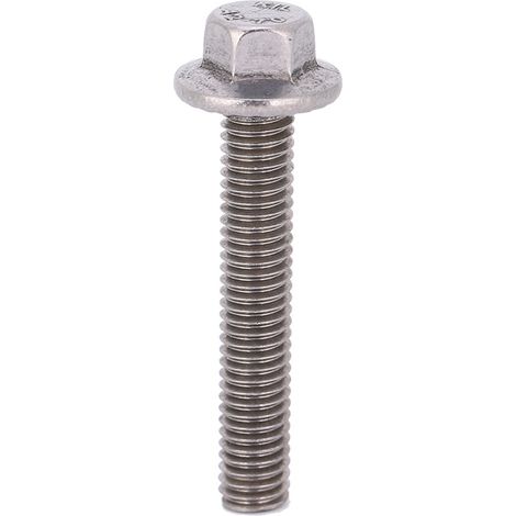 10 vis à tête hexagonale M6 en acier inoxydable SS304 avec capuchon et rondelle (1/5)