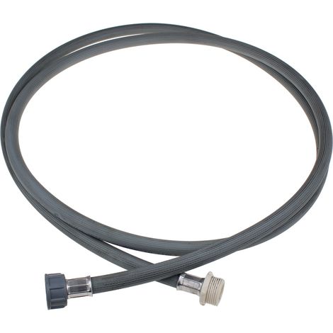 Universeel - tuyau d'arrivee d'eau droit / droit - 2.0mtr - -