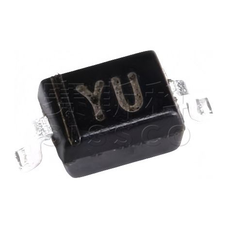 Changdian/Changjing Original CESD3V3D3 YU Silkscreen YU SOD-323 3.3V Unidirectional ESD Diode, Pack of 5 (5 packs)