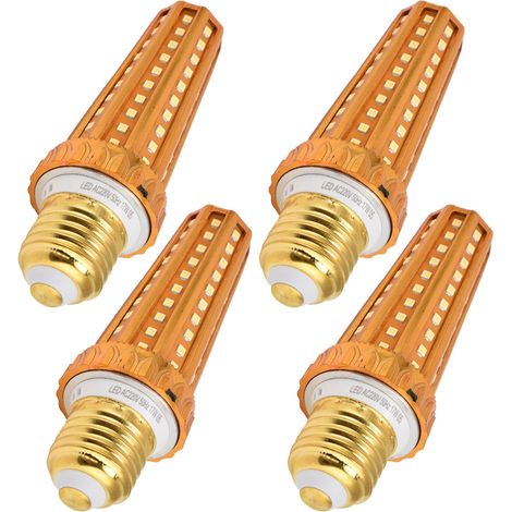 Lot de 4 ampoules LED maïs E27 17W 3200LM pour intérieur, entrepôt, sous-sol, atelier, blanc pur (1/5)
