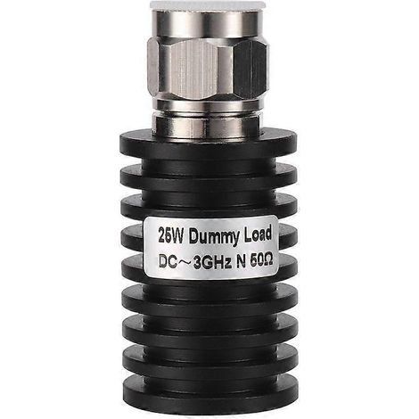 Câble coaxial RF 25 W, connecteur N mâle, petit format, 50 ohms, CC-3 GHz, fiche de charge fictive (1/4)