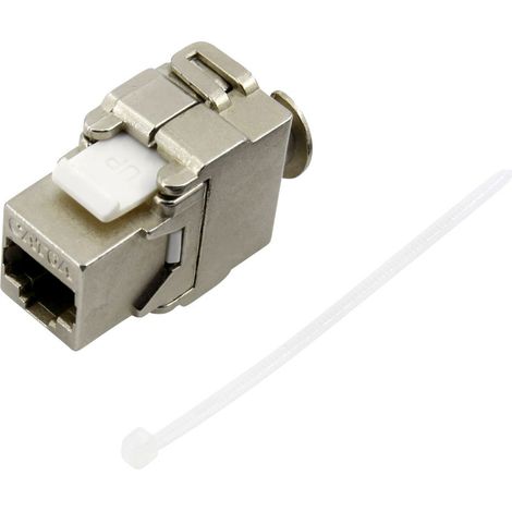 TRU COMPONENTS  RJ45 Kupplung, CAT 6a 93038C360 Kupplung, gerade   Polzahl Sensoren 8 Metall 1 St. (1/2)