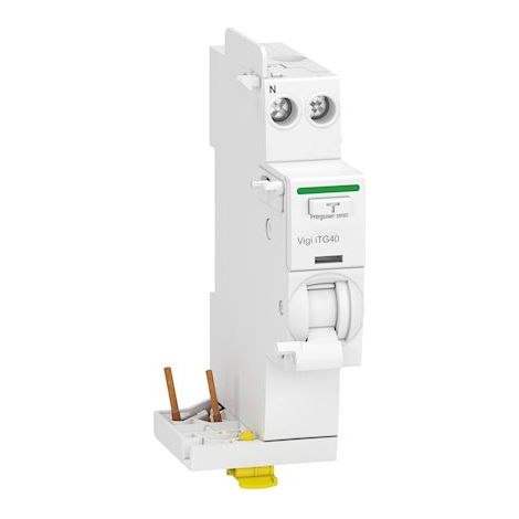 Acti9 iTG40 - module différentiel Vigi tête de groupe - 1P+N 40A 30mA type A SI (1/3)