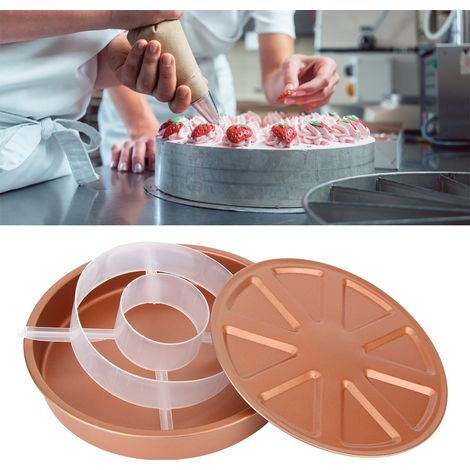 Moule à gâteau rond antiadhésif de 23 cm (9 pouces) - Accessoire de cuisine pour la confection de gâteaux (1/5)