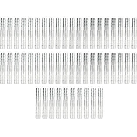 50 racores universales de aluminio de alta resistencia con púas para manguera de aire acondicionado, 5/8 pulg.