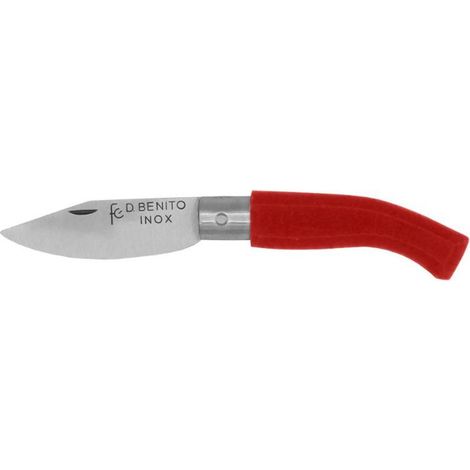 F.C. navaja fibra punta 70 mm inoxidable rojo , Navaja tipo punta 70 mm FC Mango de fibra roja y hoja de acero inoxidable Longitud de la hoja: 70 mm Longitud total: 16, (1/2)