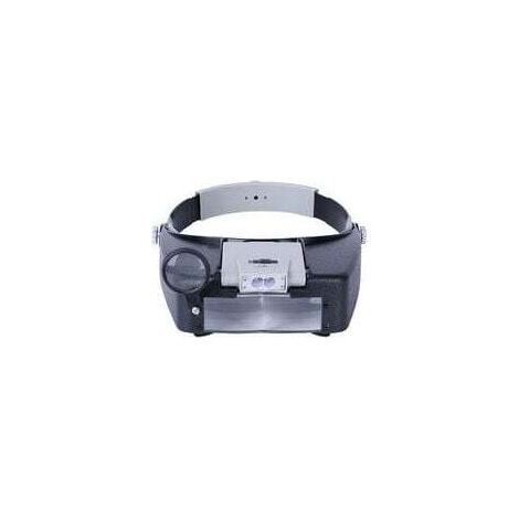 Fascia per orologiai con lente d'ingrandimento e funzionamento a mani libere, cuffie con lente d'ingrandimento e luce LED, per orologiai, gioiellieri e lettori. (1/5)