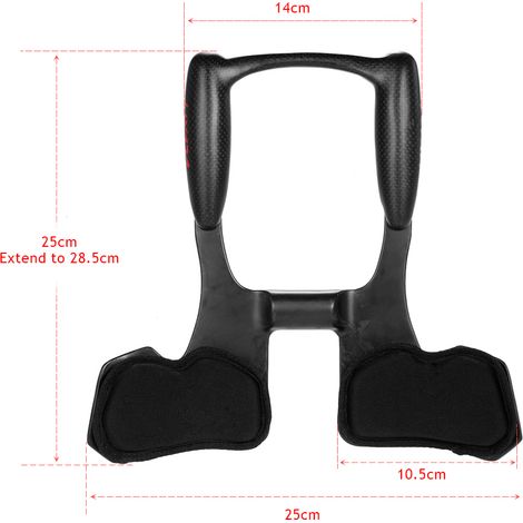Fibre de carbone vélo Aerobar vélo route Triathlon bras repose guidon course Aero Bar (1/5)