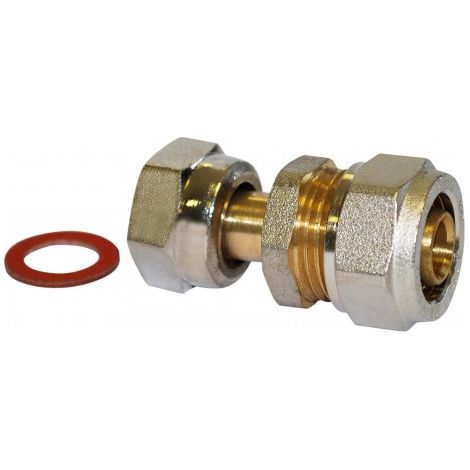 Union femelle à compression pour tube multicouche - F20x27 - écrou libre - diam 20 mm - BOUTTÉ