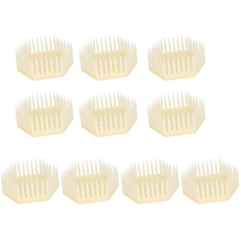 10Pcs Beekeeping Rearing Box, Queen Bee Cages for Queen BeelBeekeeping Equipment, Hexagonal Shape Queen Cage Beekeeper Tool Beekeeping Equipment Bee Keeping Accessories (1/5)