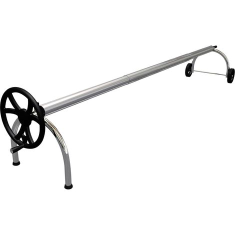 Enrouleur télescopique pour bâche été piscine de 4 à 5.50m + kit motorisation Ø90mm
