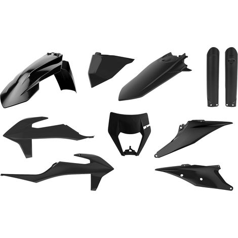 Kit de plásticos Polisport KTM EXC 20 23 negro duradero