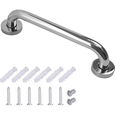 Maniglia per vasca da bagno in acciaio inossidabile per WC, WC per anziani/disabili/bambini/incinte, 30 cm (1/5)