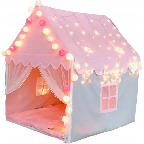 Tienda de campaña con suelo, lámparas y ventana DL029