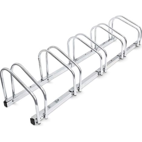 Bc-elec - BS400005 Portabiciclette, portabiciclette, portabiciclette, portabiciclette per 5 biciclette, da terra o da parete