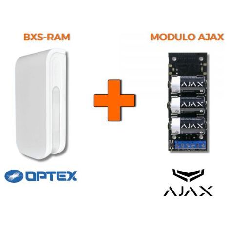 Ajax Optex sensore tenda barriera esterna anti mascheramento BXS-RAM + Modulo 38184 - 10306