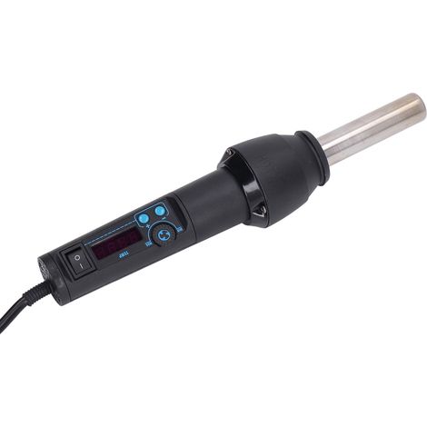 Pistolet thermique 700W portable, débit d'air 120L/min, pistolet à air chaud électronique avec buses interchangeables, pour prise européenne 220V