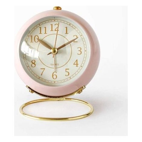 Réveil Silencieux sans Tic-tac - Horloge de Chevet Non-Ticking avec Veilleuse - Style Rétro - Mouvement à Quartz sur Piles - pour Chambre