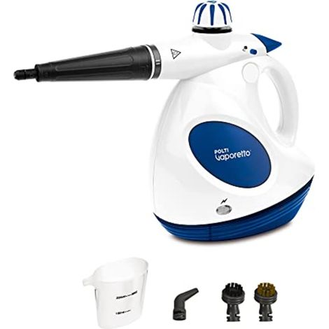Polti Vaporetto First Pulitore a vapore portatile 0,2 L 1000 W Blu, Bianco