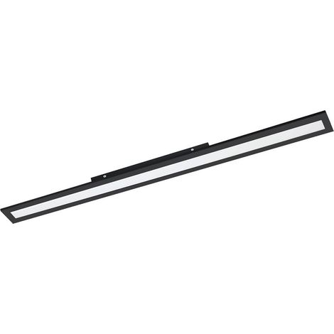 Plafoniera Moderna Salobrena 1 Alluminio Nero Luce Led Integrato 38W (1/2)