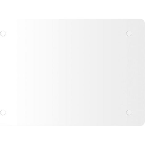 Elegantes Glas-Schneidebrett - Stilvoll und Hygienisch für Ihre Küche Transparent 40 x 30 cm