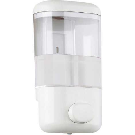 Dispenser sapone da parete push pro in plastica bianco dim.cm (lxpxh):11x9x20,8 GEDY (1/2)